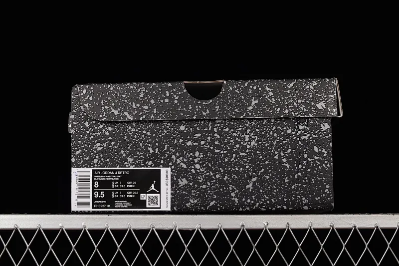 All categories Air Jordan Jordan series basketball shoes Air Jordan 4 L version Air Jordan 4 "Military Black" AJ4 Joe 4 gray and black stitching DH6927-111